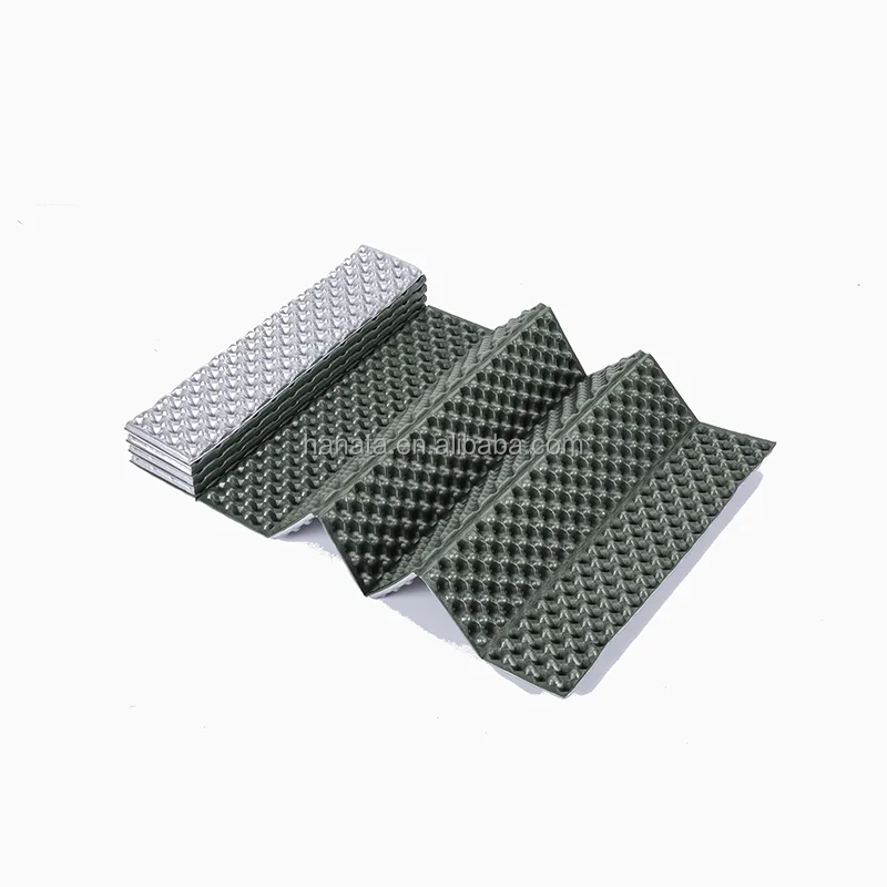 Egg nest honeycomb concave XPE foam folding pad outdoor aluminum film camping foam sleeping mat  waterproof camping mat