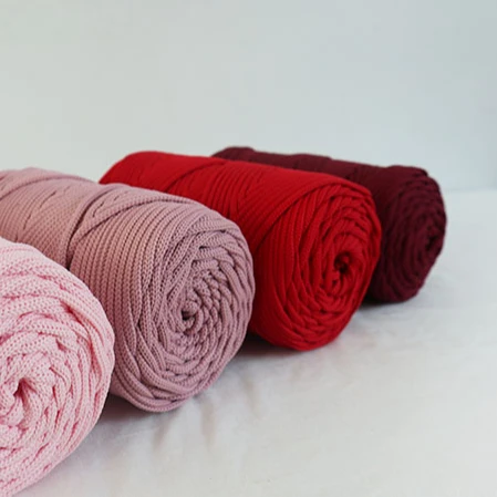 100% polyester braided cord 4MM polyester yarn for crochet