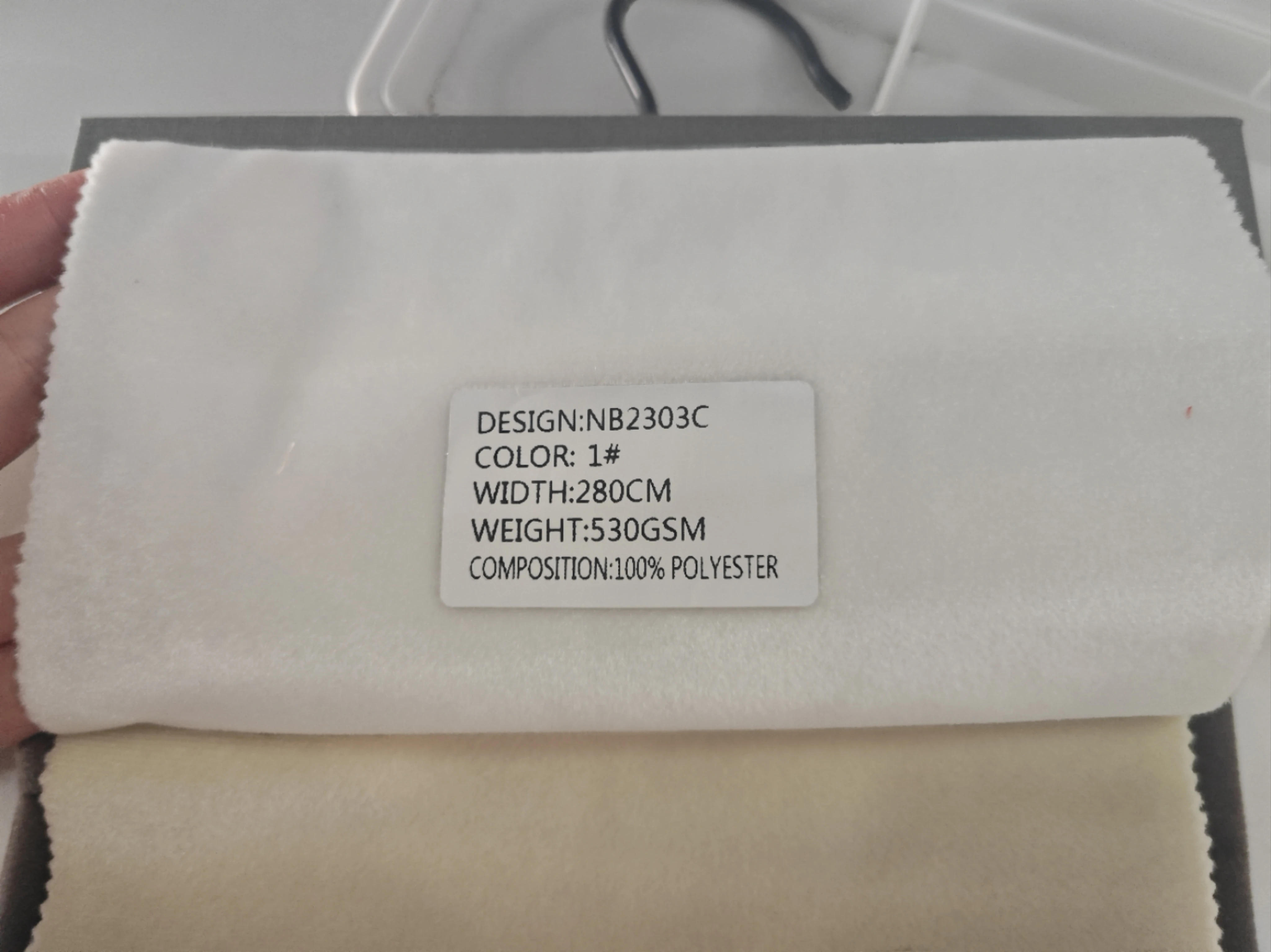 530GSM Italian wallpaper Velvet Fabric with backing coating fireproof treatment