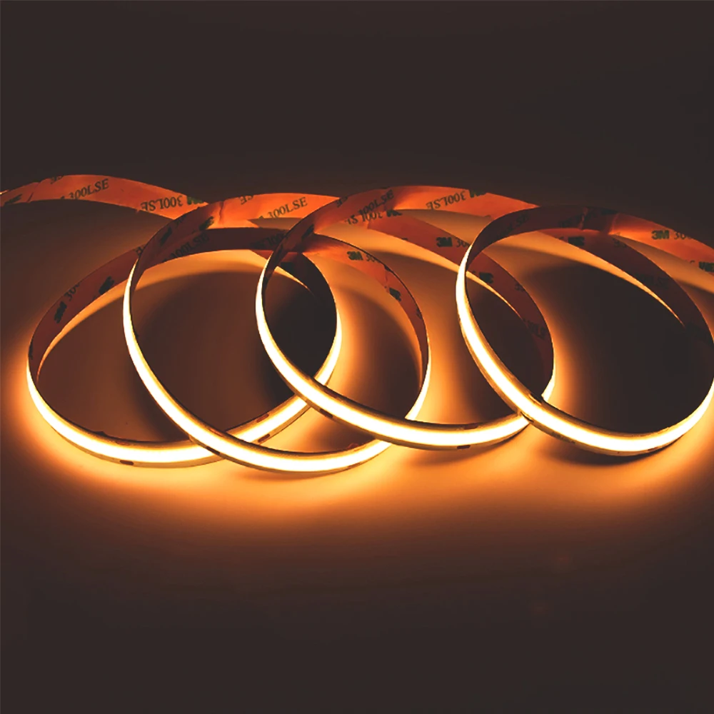 High Density dot free 12v 24v CRI 90 ce rohs 3 years warranty flexible cob led strip light