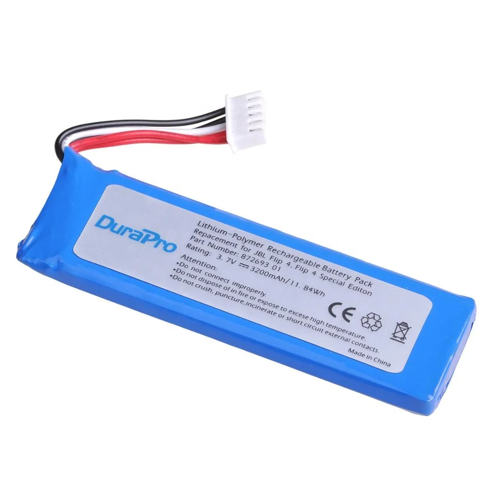 Durapro High Capacity 3200mAh Flip 4 Battery for JBL Flip 4 and Flip 4 Special Edition Battery