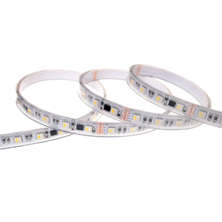 Customizable RGBW Pixel Light UCS2904 Addressable Black White PCB Led DIY 5050 12V Flexible TV Backlight Smart Led Strip Light