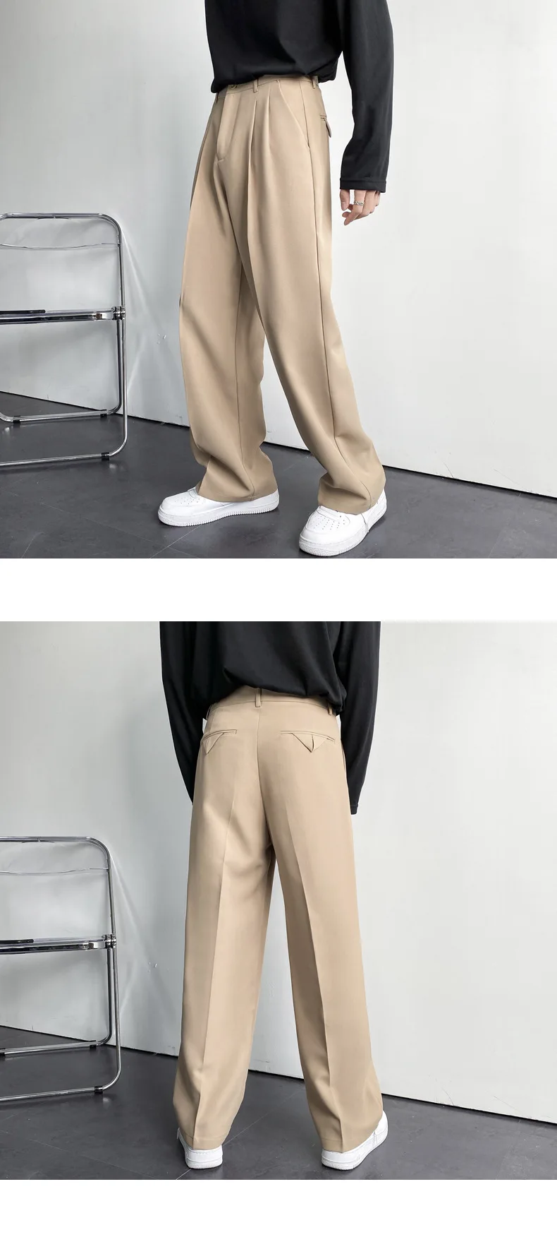 men spring and autumn Korean version khaki work wear trousers for men formal trouser baggy pants