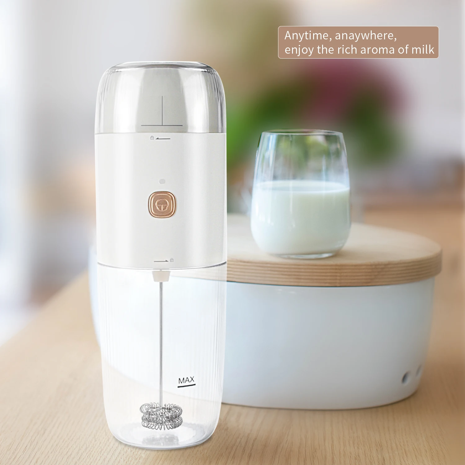 2 в 1 ручной вспениватель для кофе молока