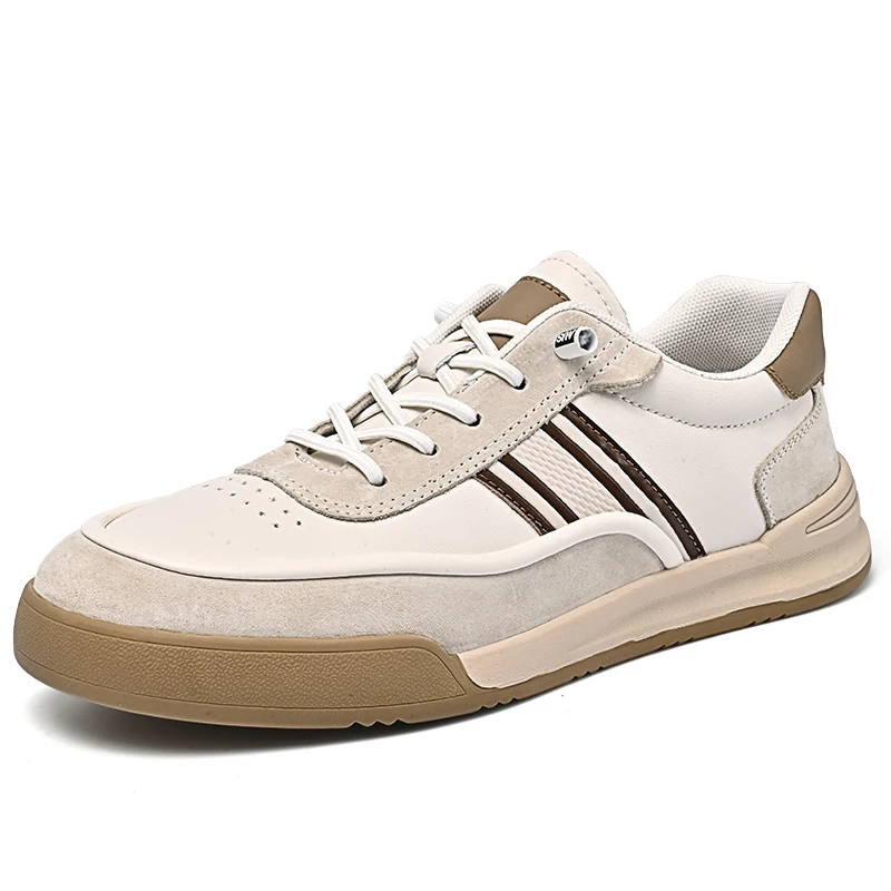 Factory Supply OEM Service Custom LOGO Service British Style Retro Genuine Leather Casual Leather Daily Walking Shoes For Men