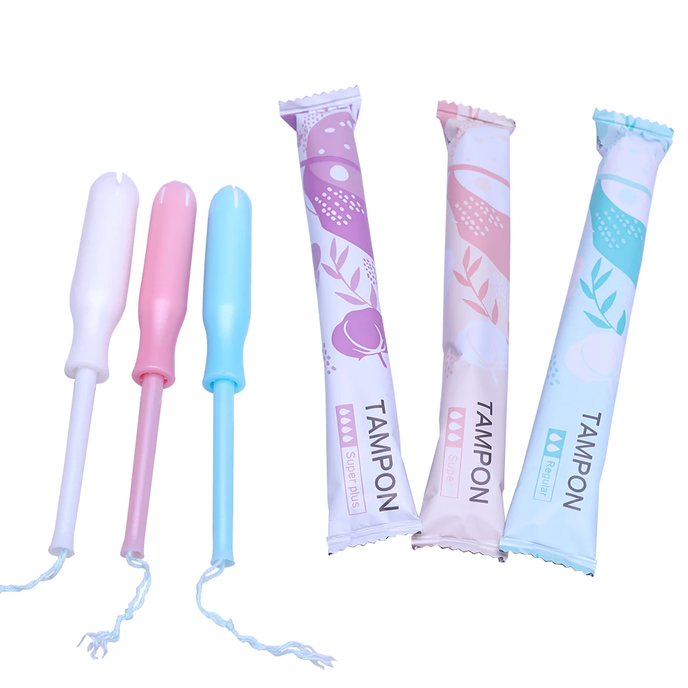 Private Label Organic Disposable Menstrual Tampons With Applicator