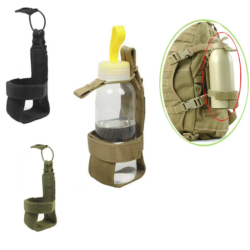 Tactical Elastic Band Rope For Molle Backpack Bag Outdoor Carabiner Clips Camping Hunting Gear Tools Tie Rope Buckle