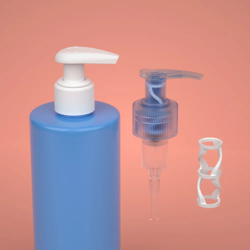 Wholesale Custom Plastic Eco Clip Lock 24/410 28/410 Lotion Pump Liquid Hand Soap Pump Dispenser aluminum body cream lotion pump