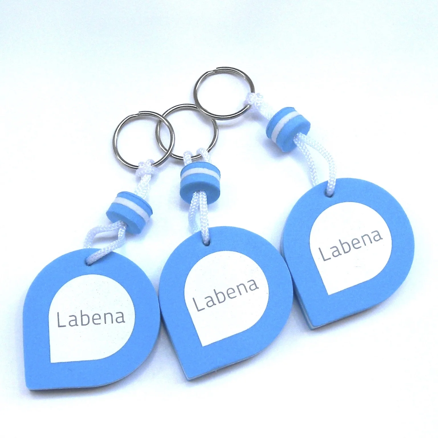 Custom made shape and logo Eva foam floating key chain , eva foam key tags , promotion floating key tag