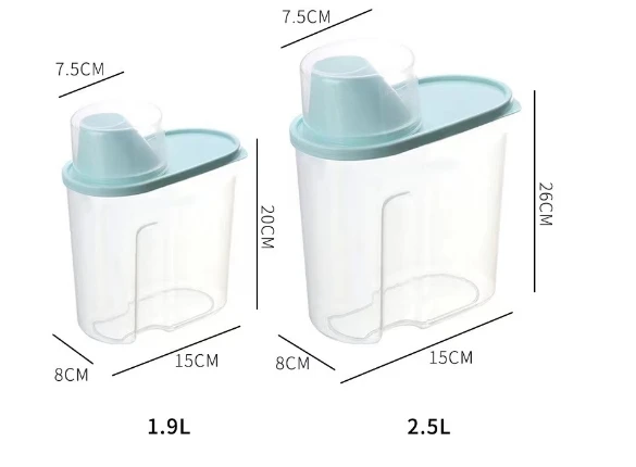 2024 Rice Dispenser Kitchen Multi-function Plastic Grain Storage Box For Kitchen With Dispenser Food  Dispenser Rice Storage