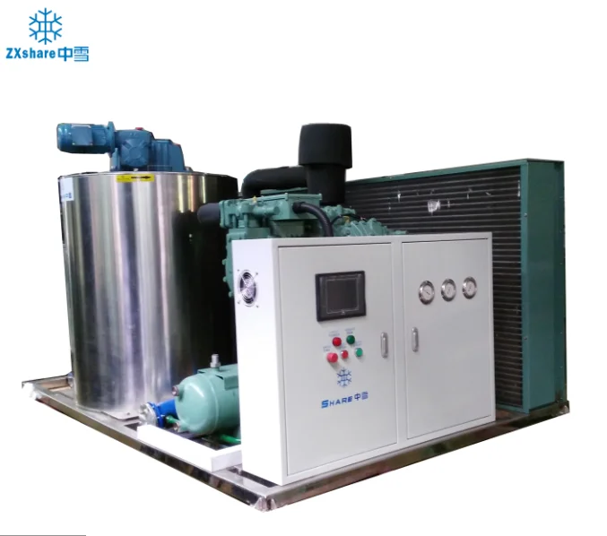 
portable fish and food preservation flake ice machine 
