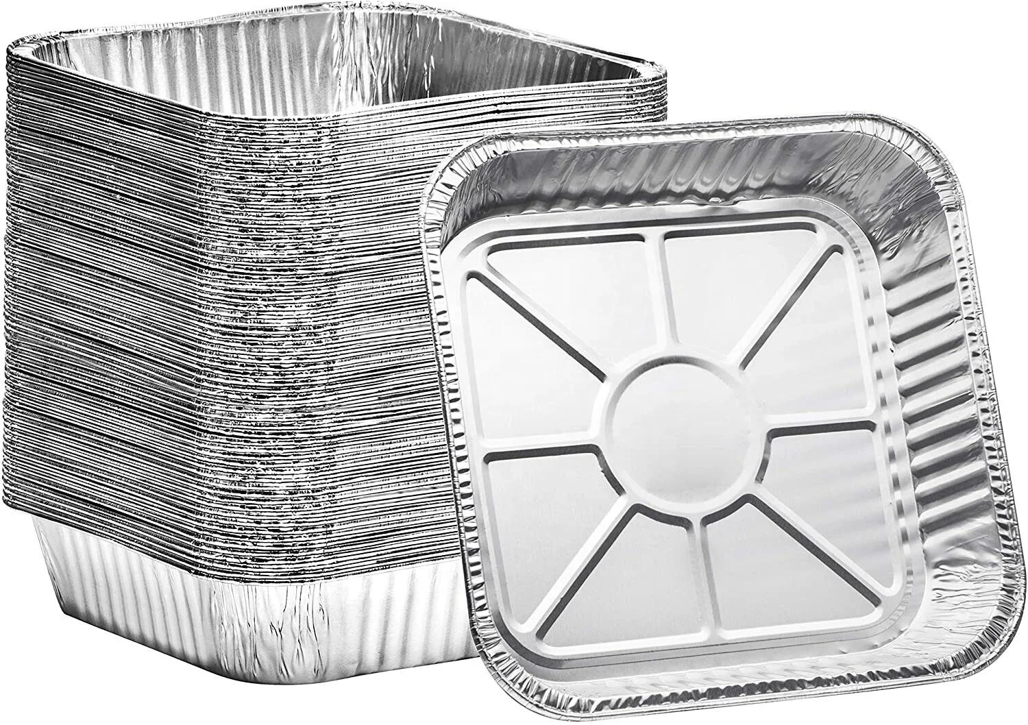Food Grade 450ml 500ml 750ml Aluminium Foil Takeaway  Food Containers/Box Custom Disposable  Aluminium Foil Baking Pan/Tray