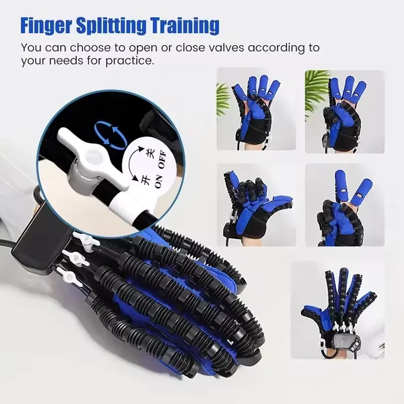 new products medical Hand rehabilitation robot gloves Intelligent Massage Gloves Finger Trainer Hand Exercise