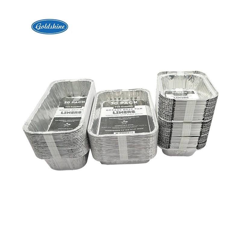Recyclable Aluminum Foil Container for Food Packaging for Barbecue Oven Takeaway Oven Packaging