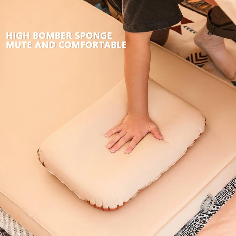 Outdoor inflatable cushion portable pillow compressible folding inflatable camping space pillow