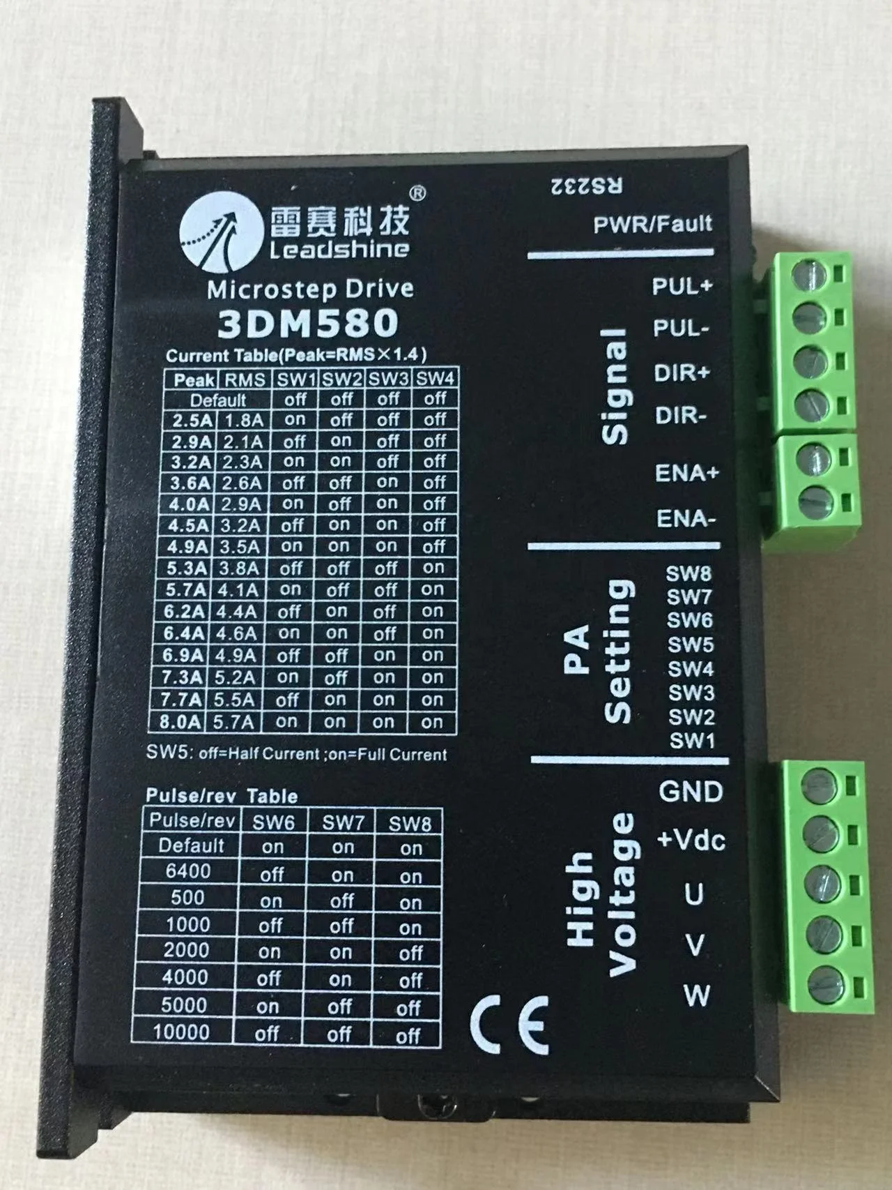 Leadshine 3DM580  Stepper Motor Driver for Cutting Machine
