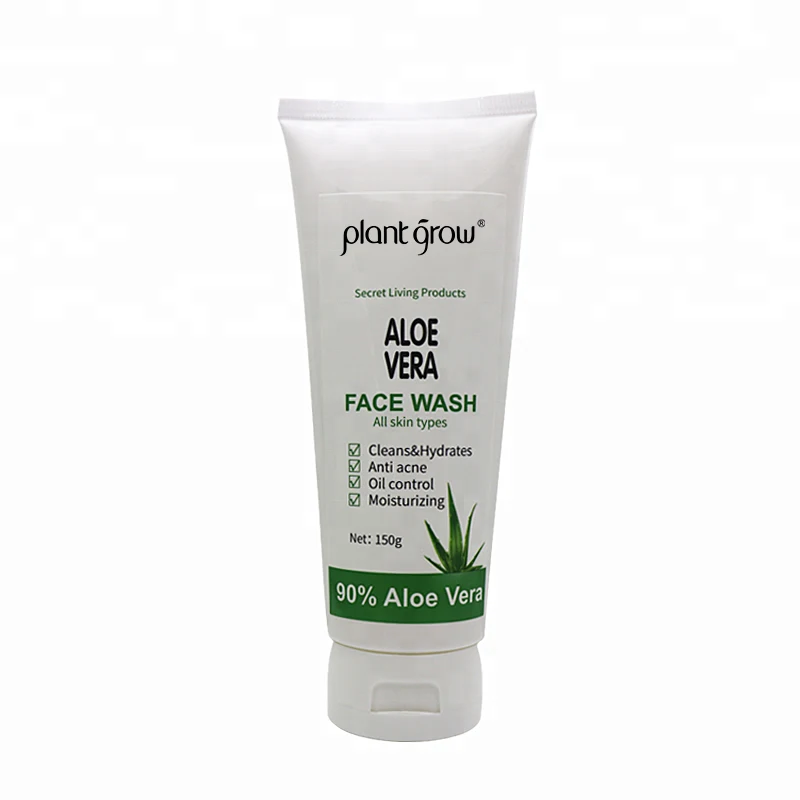 
OEM private label korean aloe vera face clear cleaning imitate wash bright deeply cleansing gel facial cream cleanser 