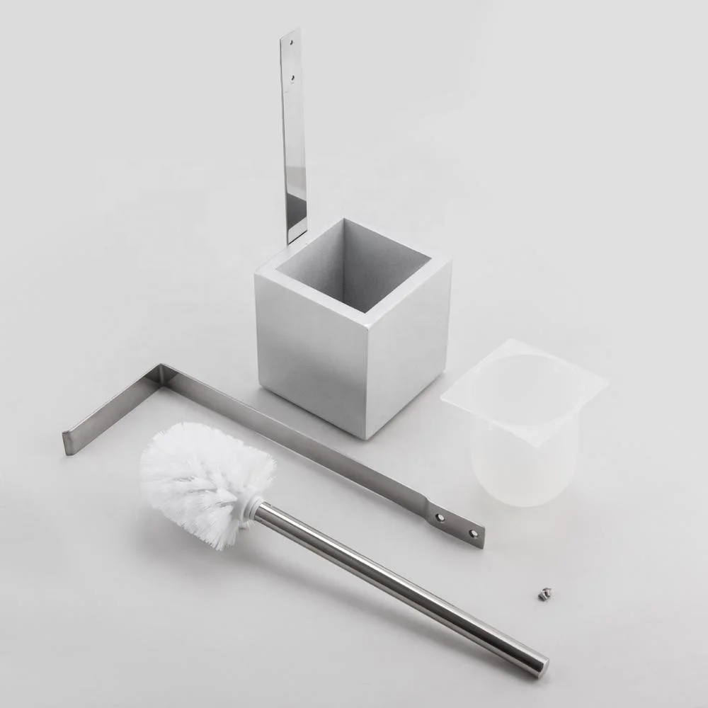 Anho Standing Toilet Brush And Papet  Holder Set For Bathroom