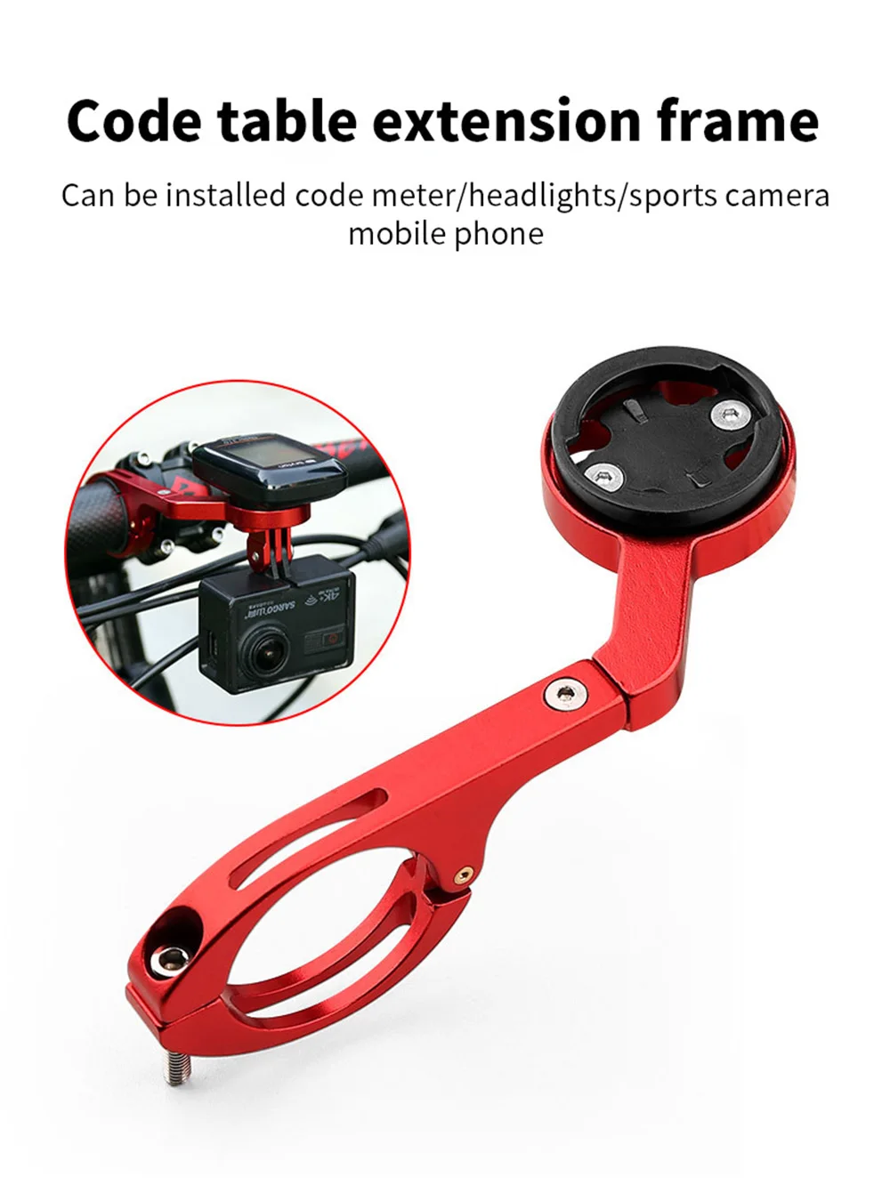 Bicycle Computer Camera Mount Holder Out front bike light Mount from bike mount for iGP-SPORT Garmin Bryton Wahoo Go pro