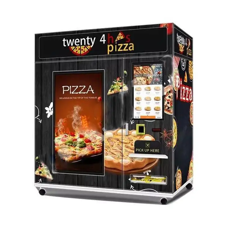 Wholesale self-service smart touch screen wholesale pizza vending machine vending automatic