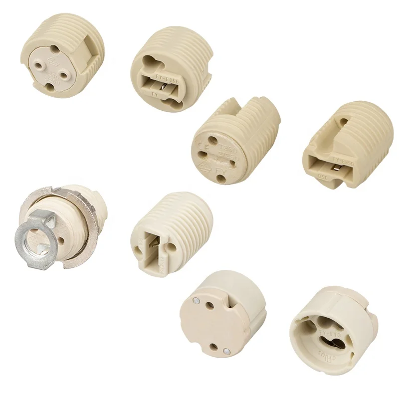 High quality GU10 ceramic lamp holder GZ10 halogen lamp accessories