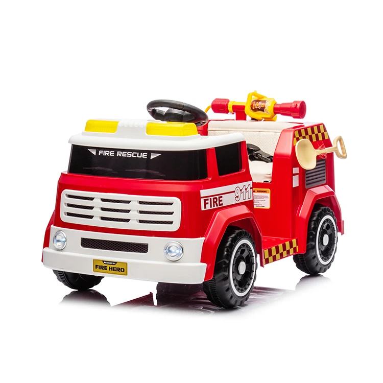 Wholesale Ride On Car Baby Toys Fire Truck Intercom Music Light Function Mini Battery Powder Children Water Spray