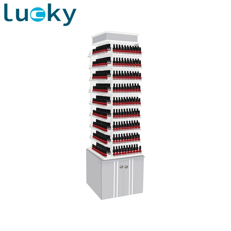 Creative Pop Up Customized Material  Floor Nail Polish Display Stand