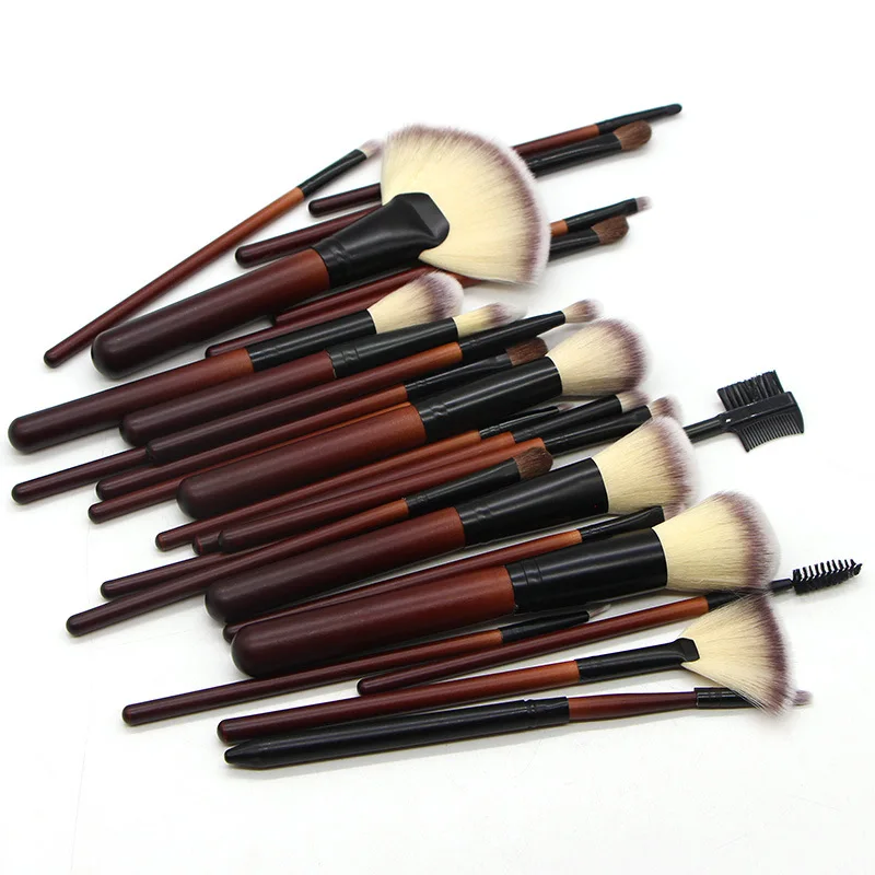 26pcs   Brushes Natural Hair Wooden  Makeup Brush Set Professional