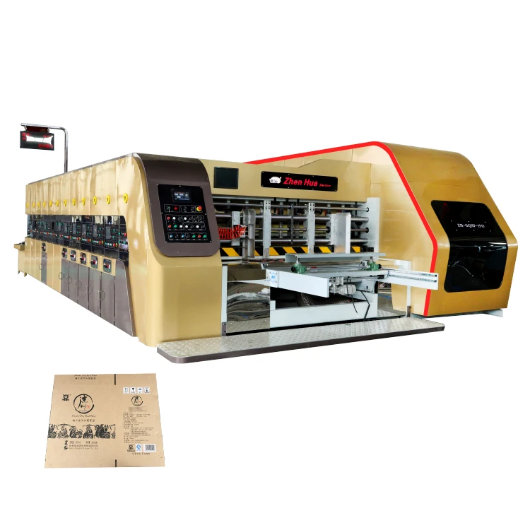 Cardboard Box Printer Machine Colors Corrugated Pizza Box Flexo Printing Machine