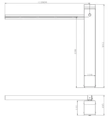 High quality Public Parking Lot License Plate Recognition All-car Traffic Boom Barriers Gate Systemfor Personal