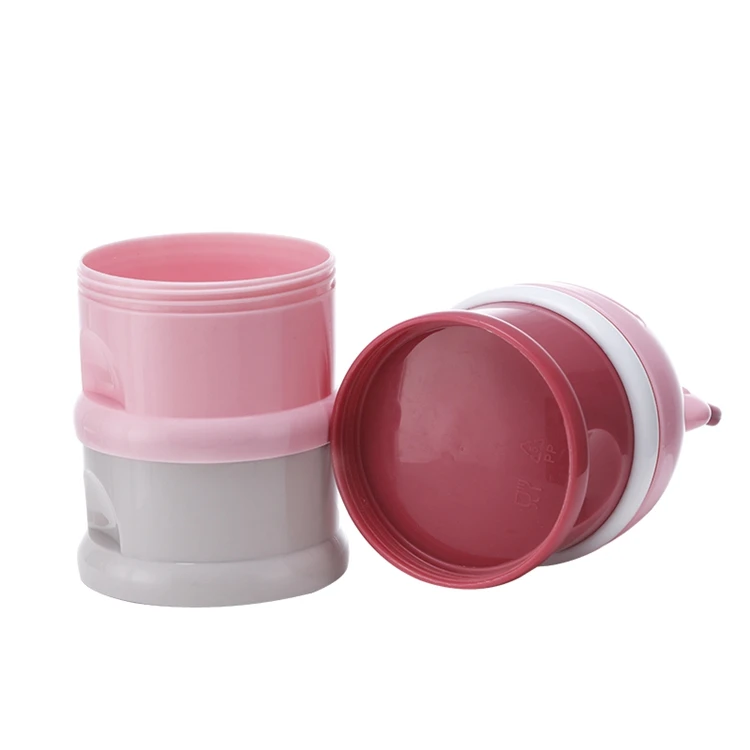 KKKIDS Portable 3 layers Milk Powder Dispenser Baby Formula Food Storage