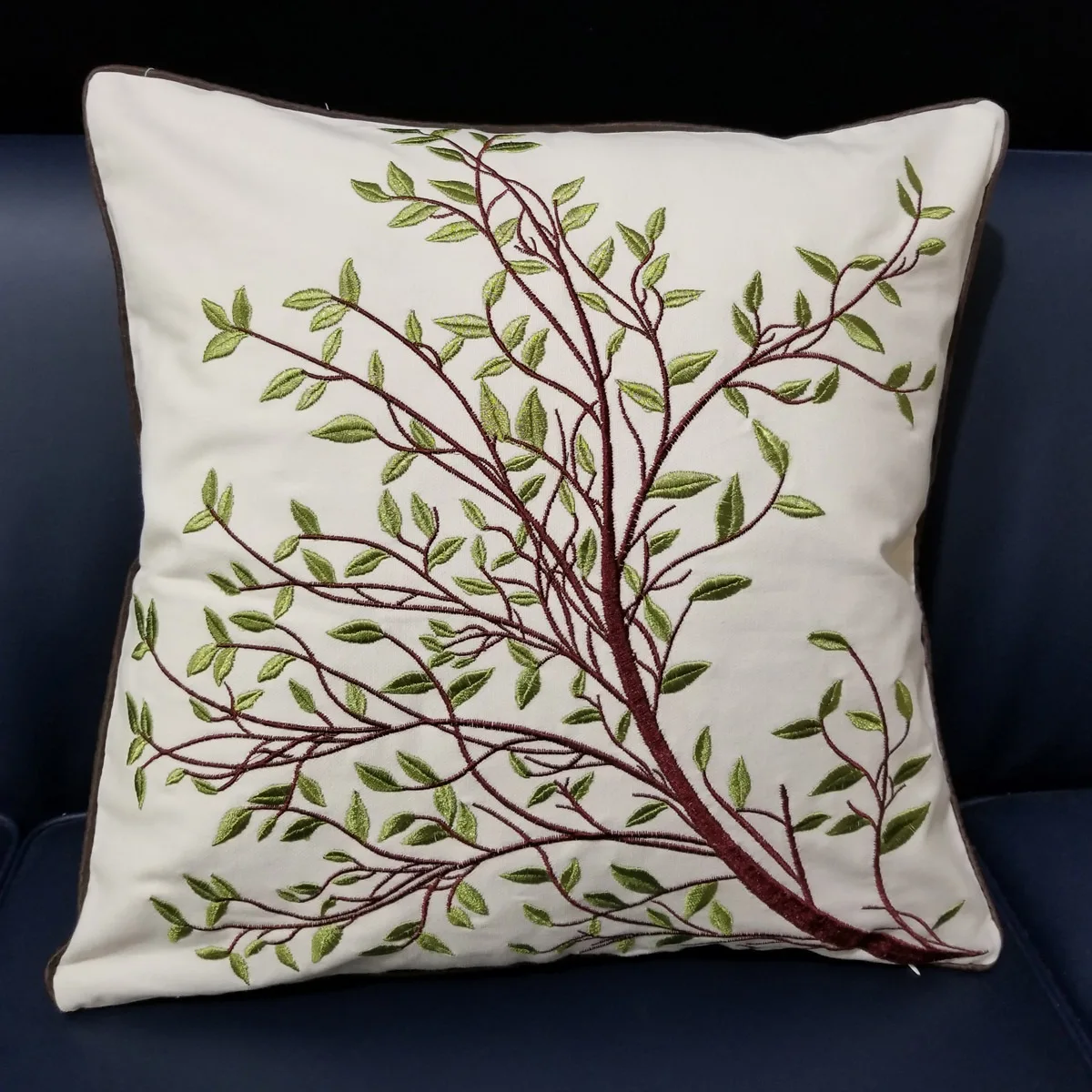 Wholesale hot Bedroom Decoration Luxury Pillow Cases, Oil Painting Tree Living Room Sofa Pillow Covers Interior Home Decor