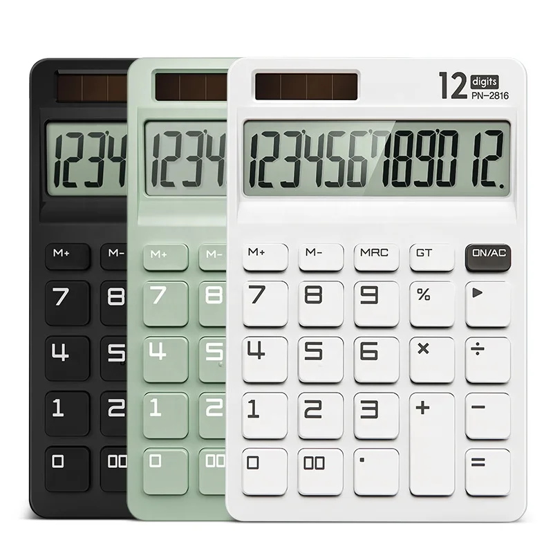New Product Ideas 2023 Desktop Calculator,12 Digit Large Display Battery LCD Display Office Calculator