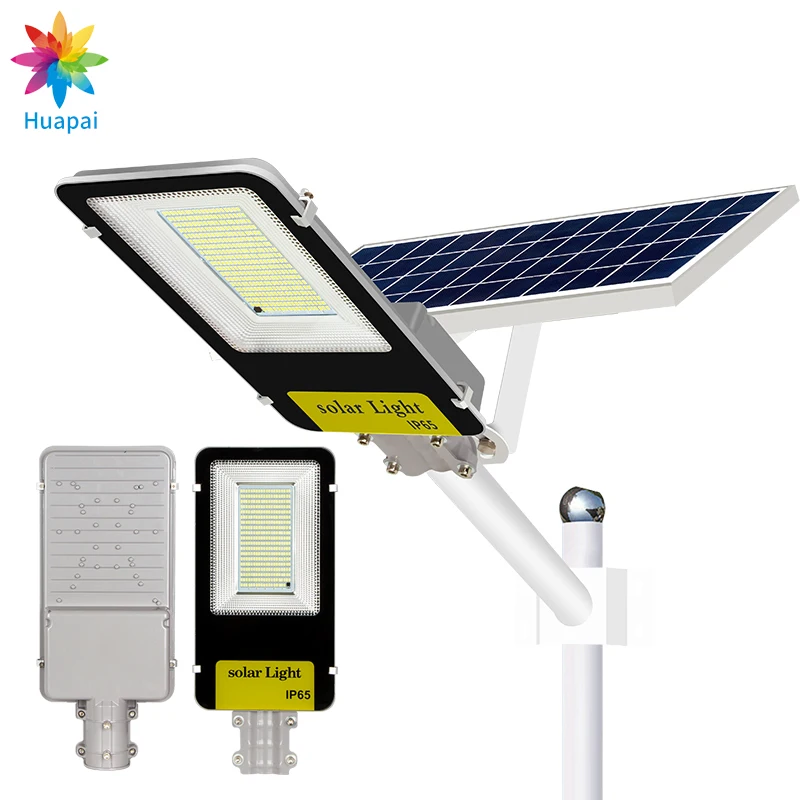 HUAPAI New Products SMD Waterproof Ip65 Outdoor Garden Road 50W 60W 80W 100W 200W 300W LED Solar Street Lights