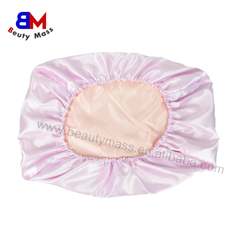 New Design Double Layer Satin Pillow Case Silk Luxury Custom Printed Pillow Elastic Cover