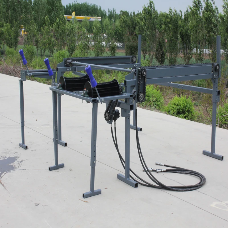 JieRui hot sale hydraulic firewood processor wood processor log splitter with log lifter log table