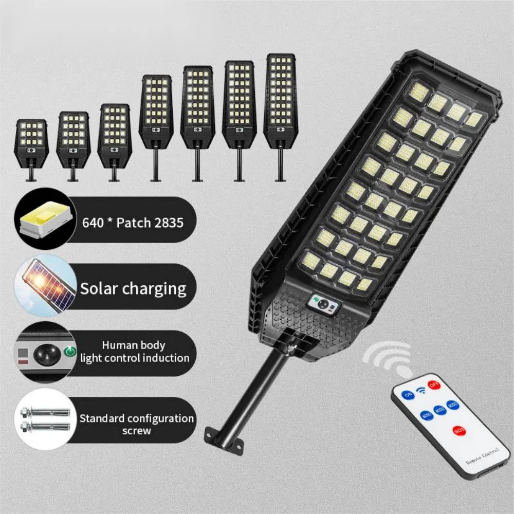 High Lumen All in One Integrated Solar Street Outdoor Light 1000W 1200W 1800W