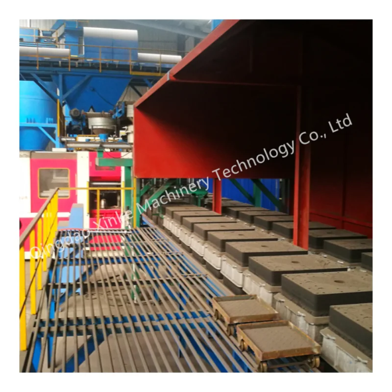 Auto Horizontal Flaskless Molding Foundry Sand Boxless Flaskless Moulding Machine For Valve