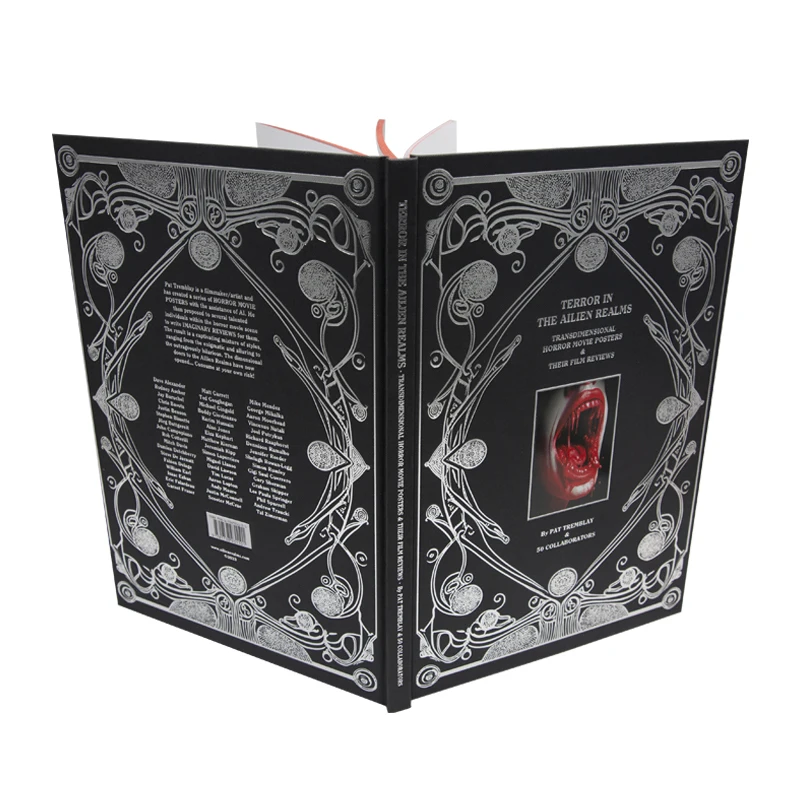 Wholesale Factory High Quality Hardback Book Printing Silver Foil Stamping Art Hardcover Books Printing Service