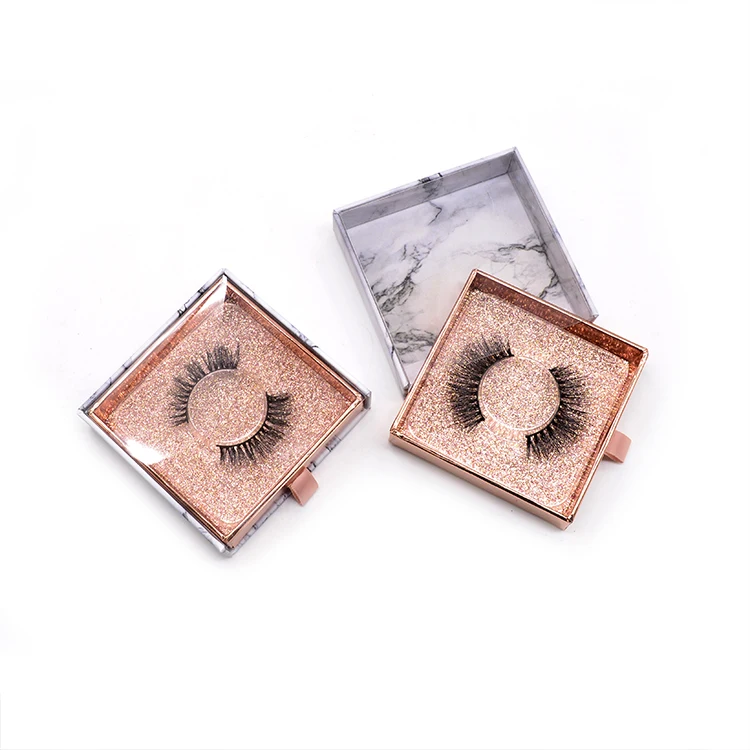 
High Quality 22mm Own Brand Cruelty Free Fake Lashes 3D 5D 6D Mink Eyelashes With Glitter Eyelash Box 