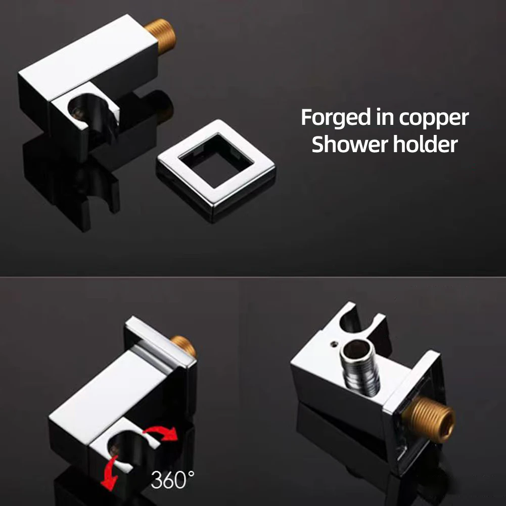 Factory Customized Bathroom Brass Ceiling hiding Wall Mounted Healthy Dual Function Concealed Shower Set