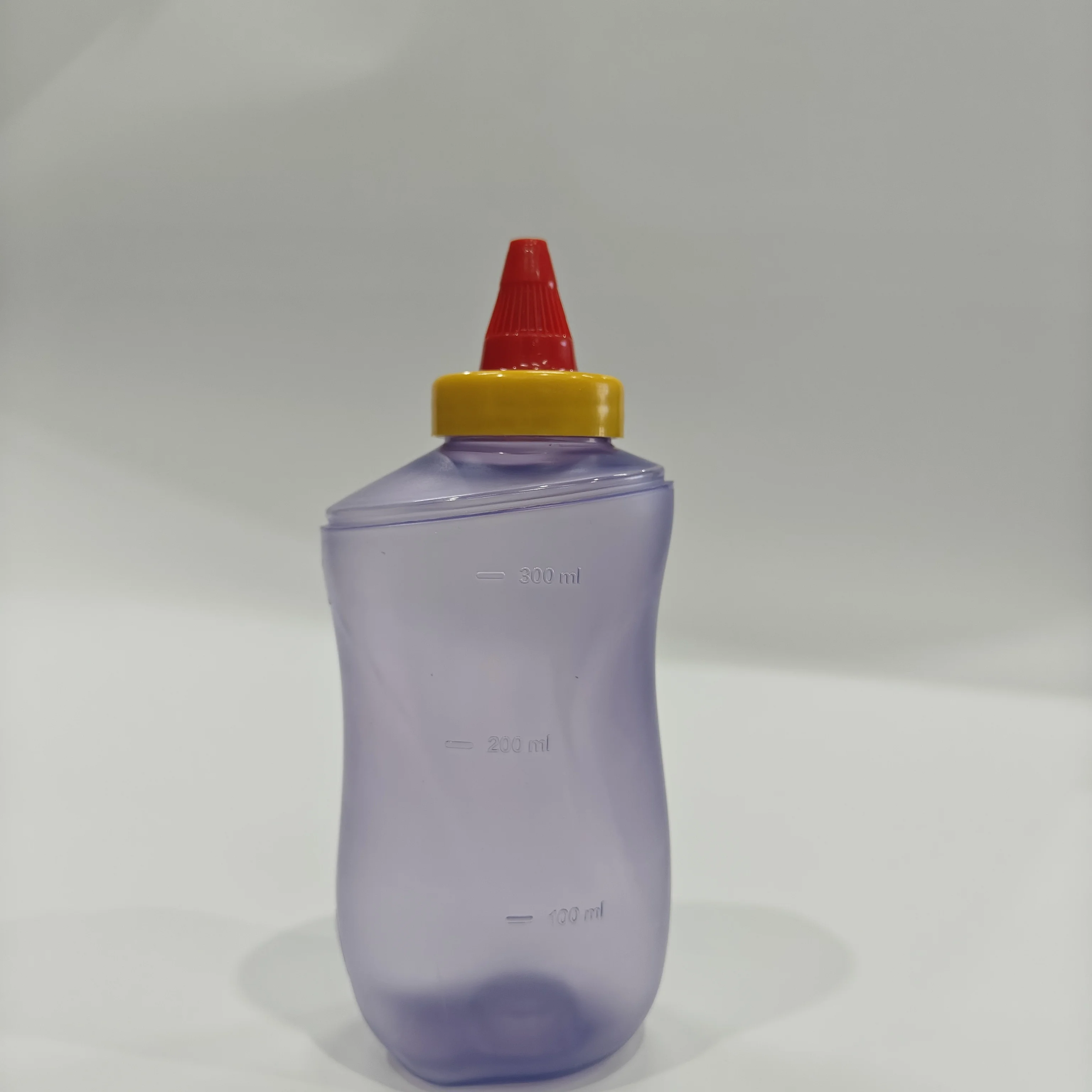 350ML Plastic Salad Dressing Chilli Ketchup Hot Bbq Mayonnaise Bottle For Sauce
