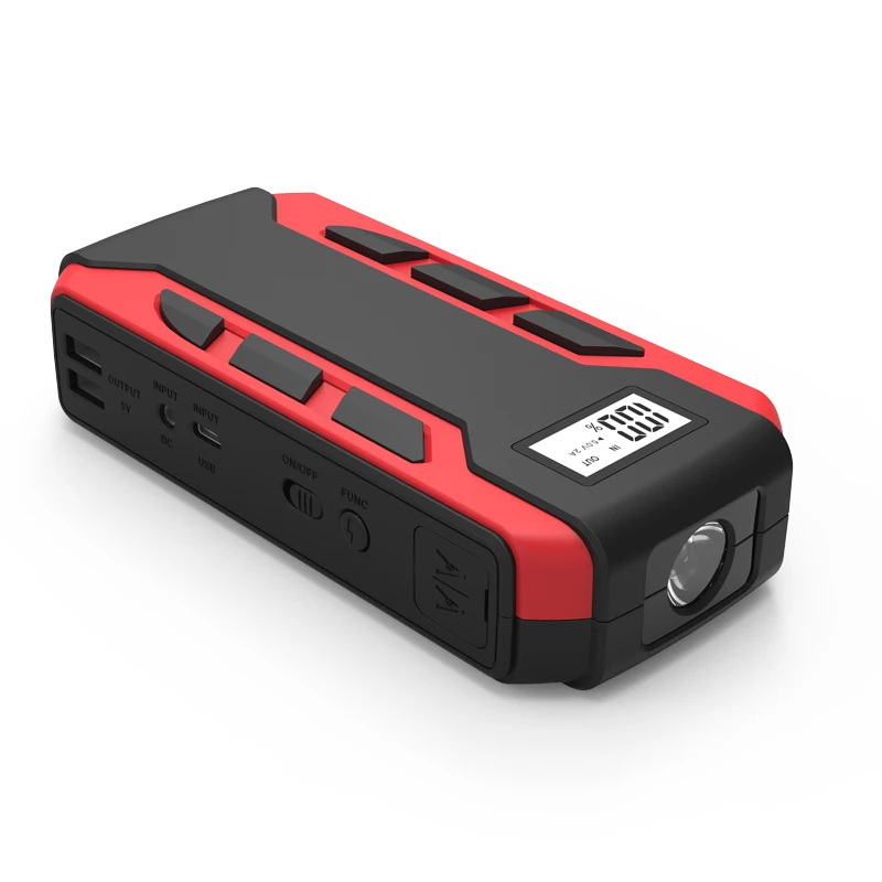 
50% discount 12V 12000mAh Portable car Jump Starter Car Vehicle Emergency Battery Auto Booster Battery Starter Power Bank 