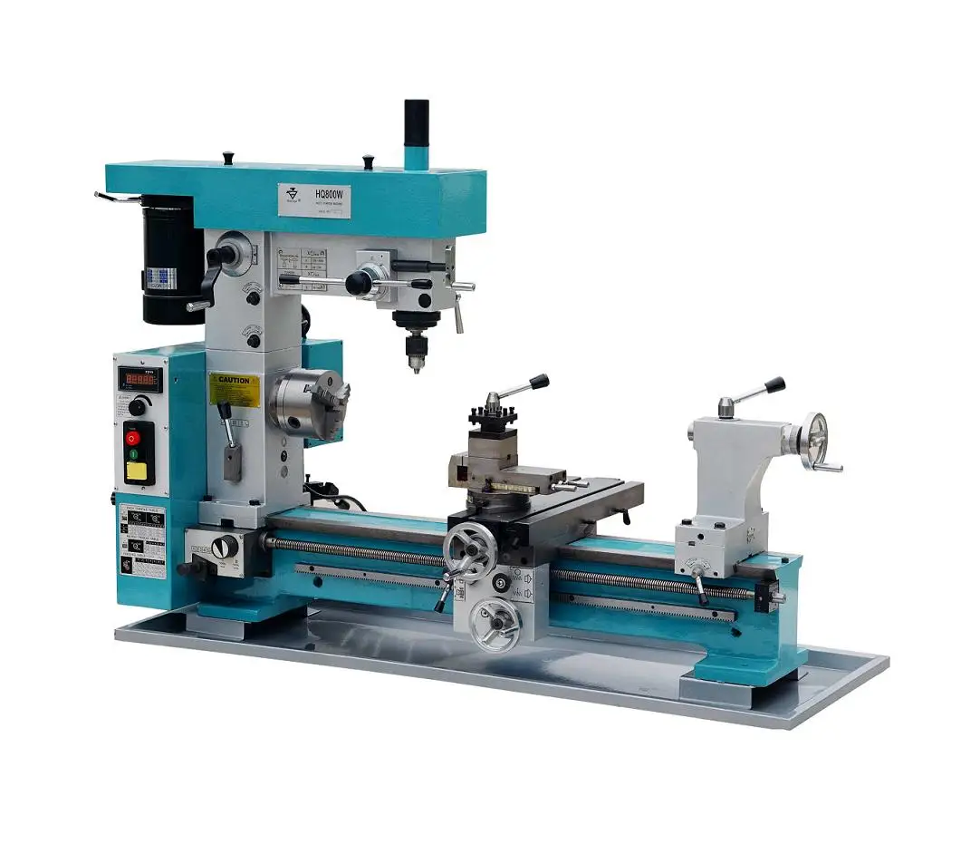 3 In 1 Mill Drill Combo HQ800 cnc milling machine combo lathe  car rim making machine