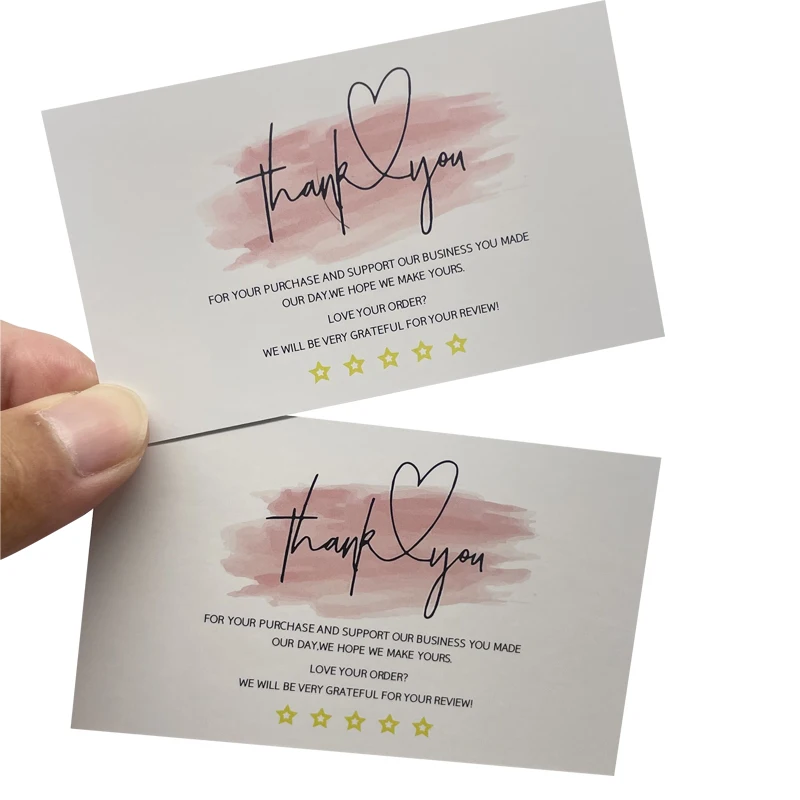 Поздравительная бумага с индивидуальным принтом, поздравительная бумага, 4 цвета, роскошная, с логотипом, забота о печати, спасибо