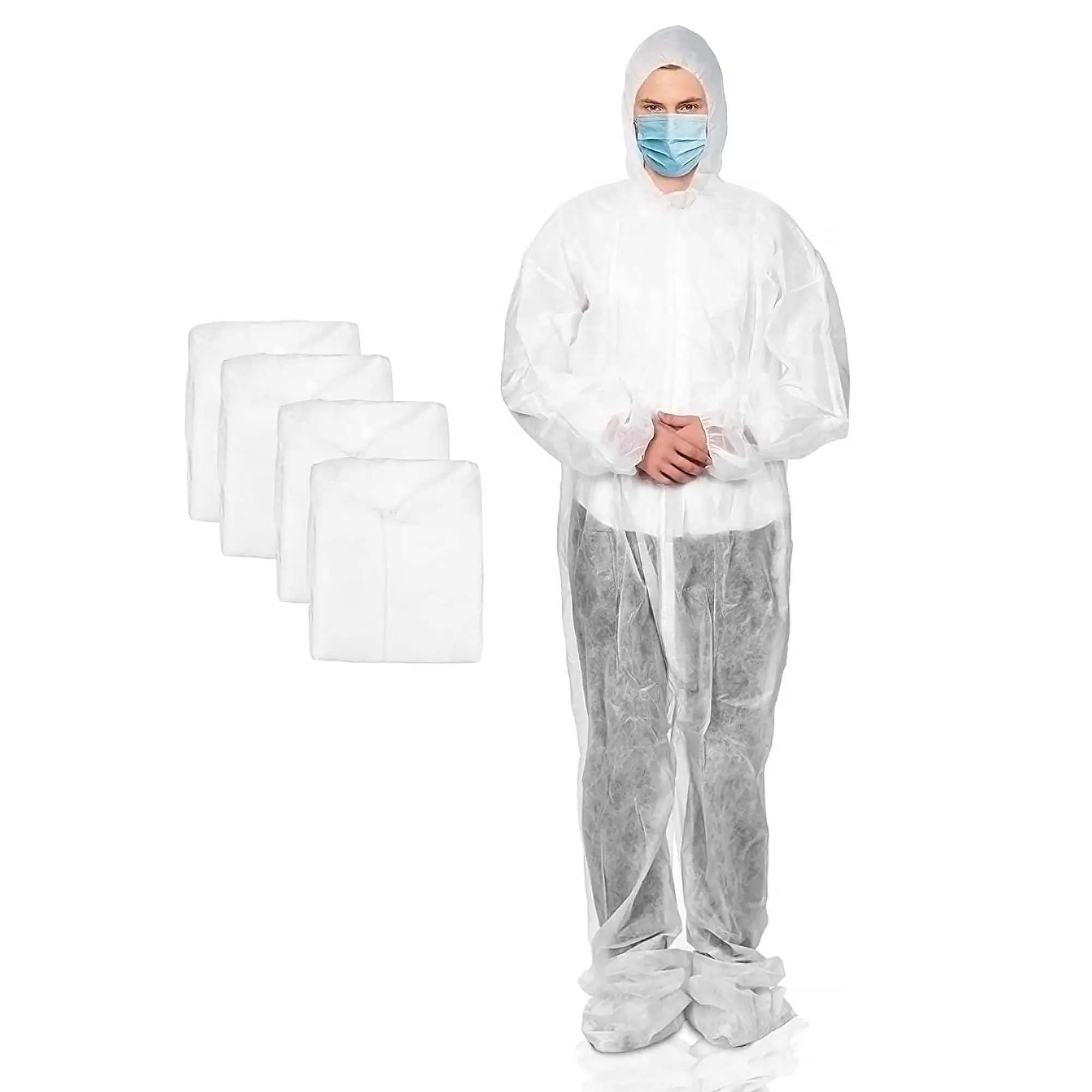 Disposable Safety Work Coverall Suits Uniform Genre Safety Clothing