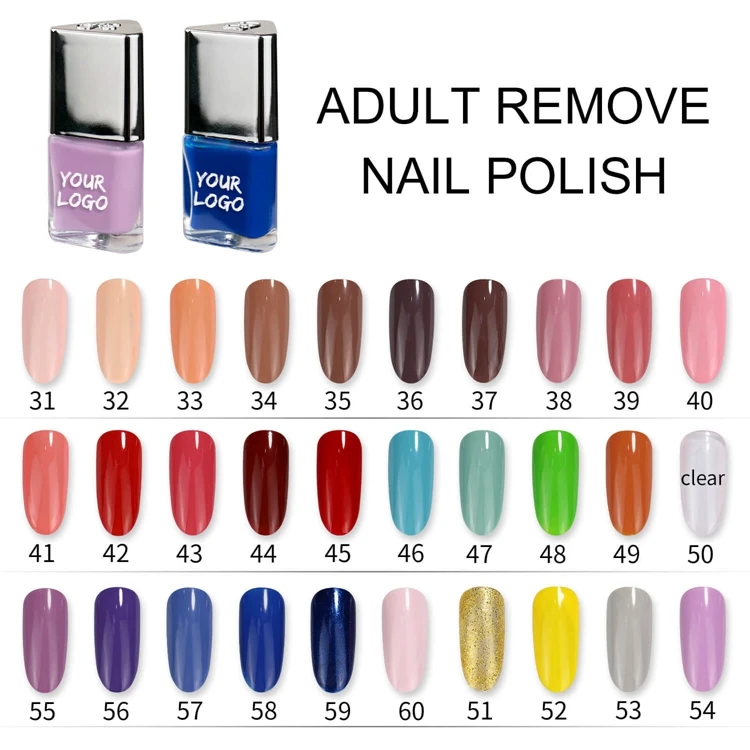 Wholesale Customized Logo Nail Polish Supplier Healthy Water Permeable Nail Polish