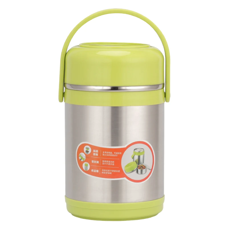 Vacuum Insulated Stainless Steel Lunch Thermos Portable Double Layers Stainless Steel Food Container Keep Warm Lunch Box Thermos