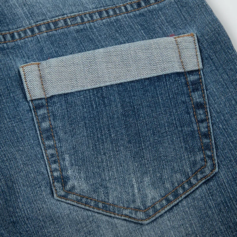 
Men Jeans Custom Made Design Skinny Available Motor Heart Monster 12-16.5oz Japanese Selvedge Denim Cotton Denim Slim Straight 