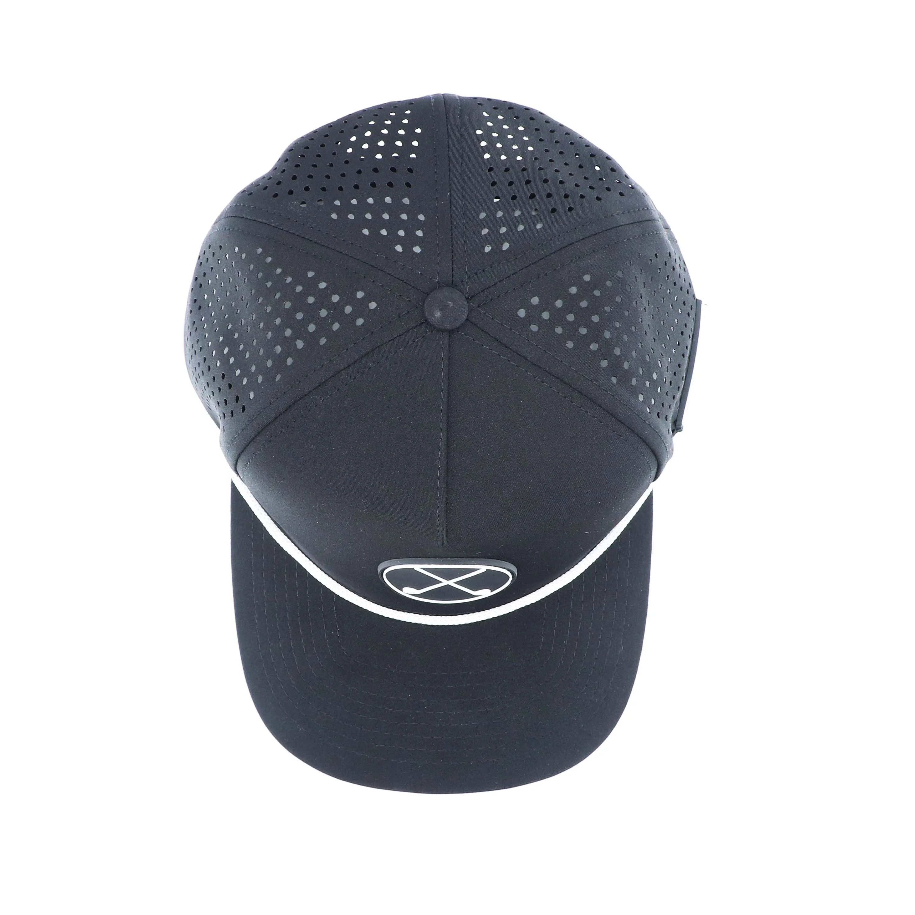 Breathable waterproof Sport Mesh trucker cap polyester Laser Cut Hole Perforated Golf Hat the other cap